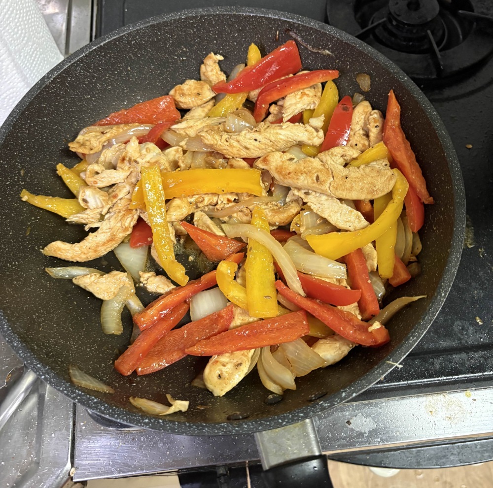 chicken fajitas