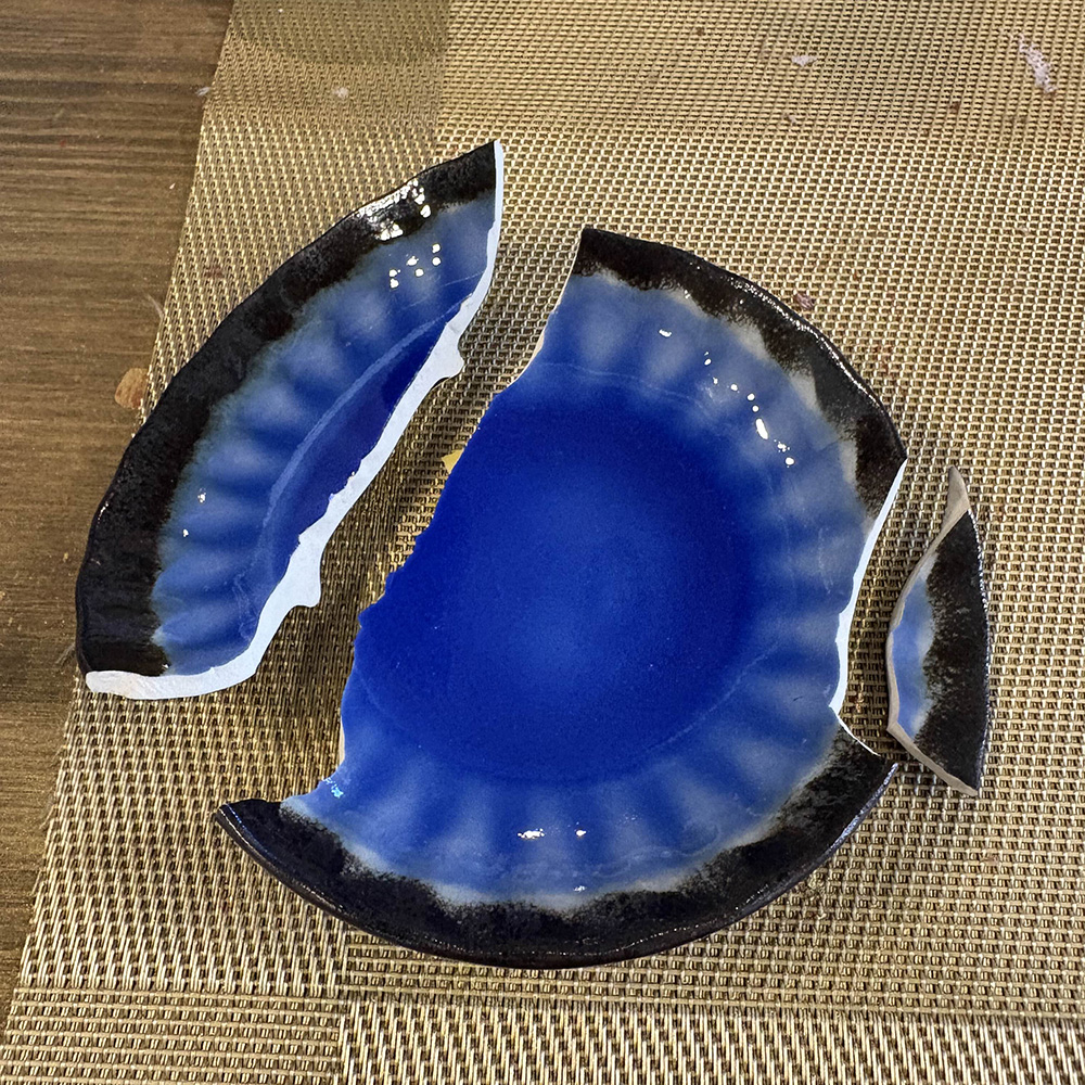 broken plate