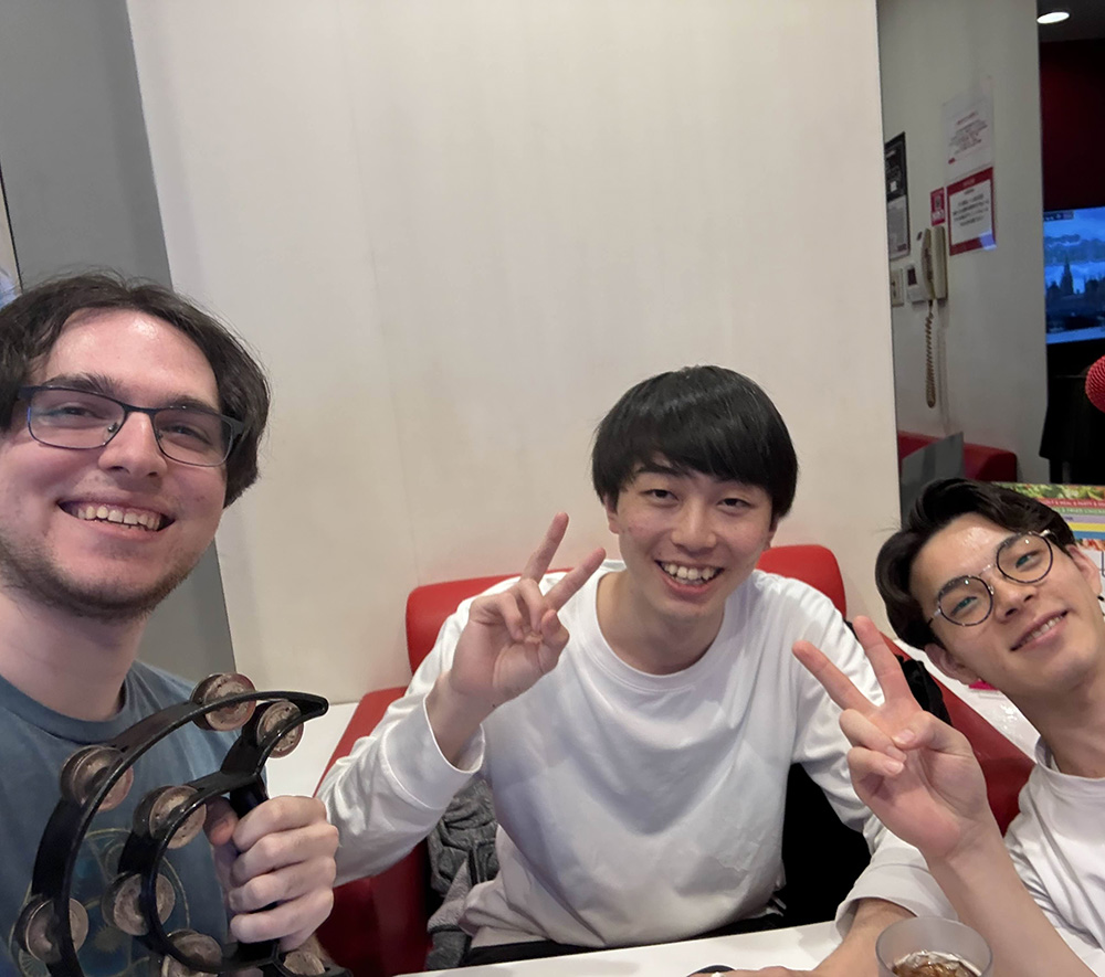boys at karaoke