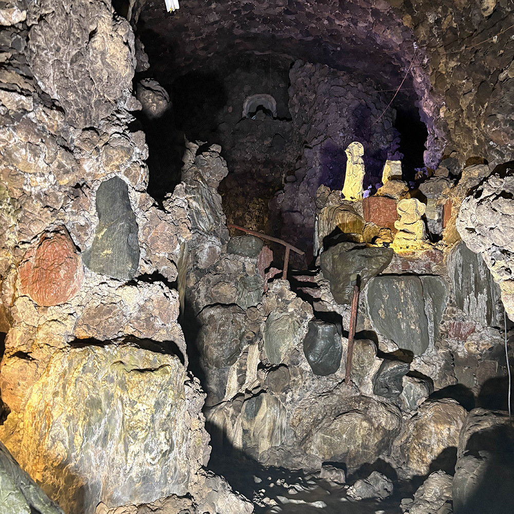 inside cave