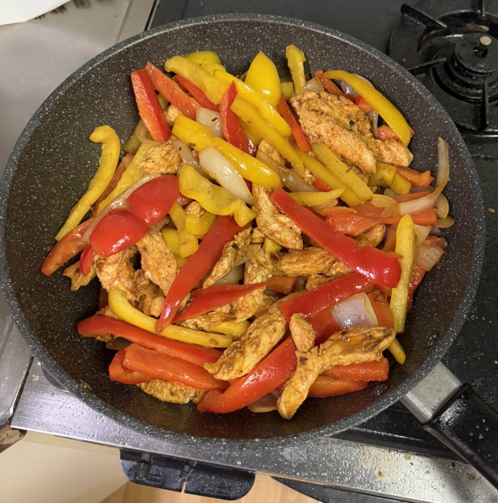 chicken fajitas
