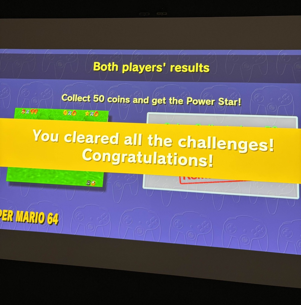 challenge complete screen